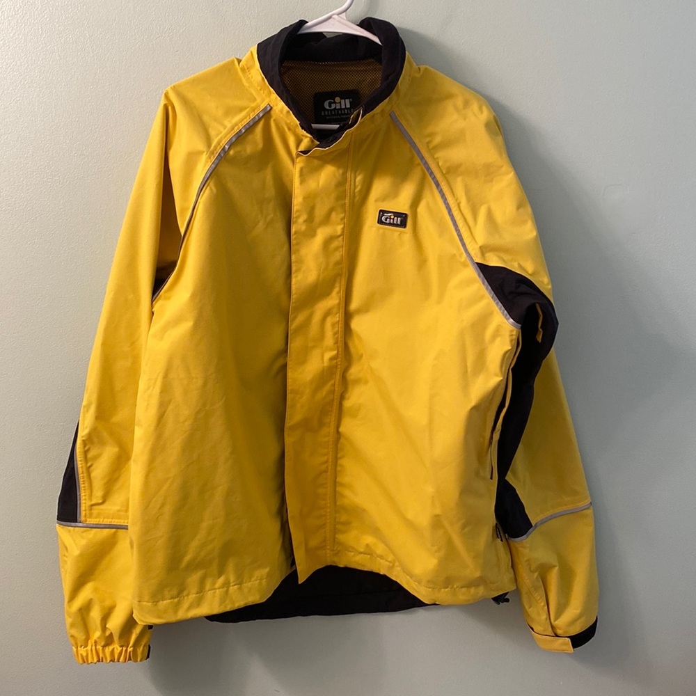 NWOT Gill yellow- black Breathable jacket